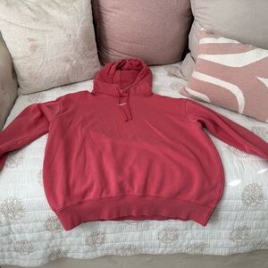 Raspberry Nike Hooded Sweatshirt